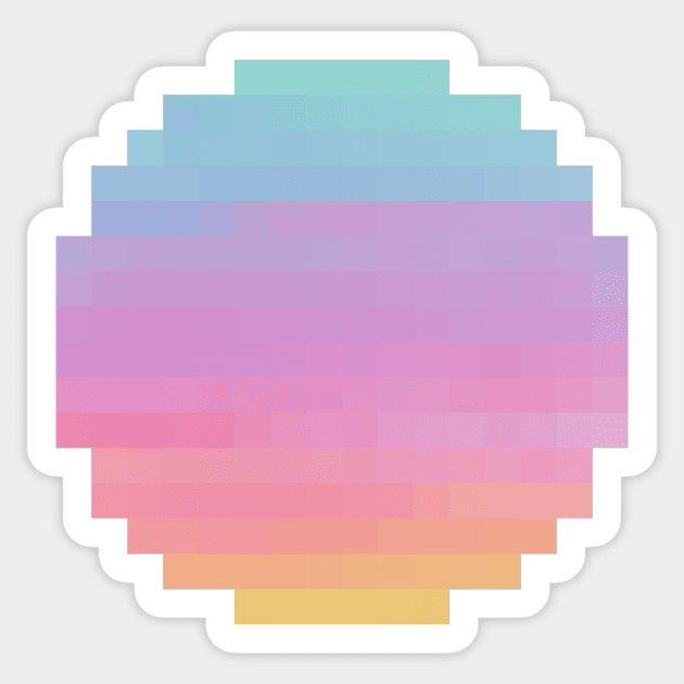 Pastel Rainbow Aesthetic Circle Sticker by christinegames